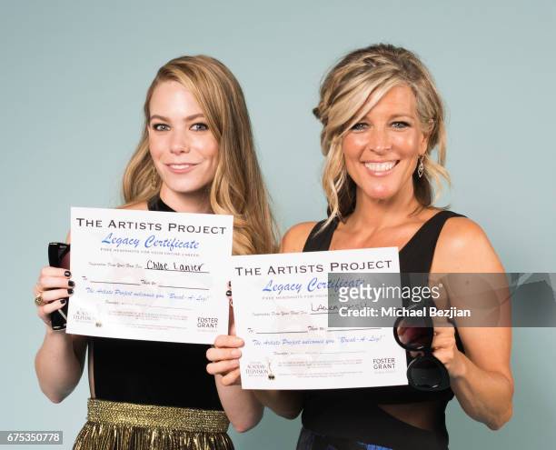 Chloe Lanier and Laura Wright pose for portraits at The 44th Daytime Emmy Awards - Portraits by The Artists Project Sponsored by Foster Grant on...