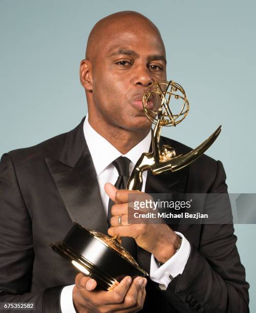 Kevin Frazier poses for portraits at The 44th Daytime Emmy Awards - Portraits by The Artists Project Sponsored by Foster Grant on April 30, 2017 in...