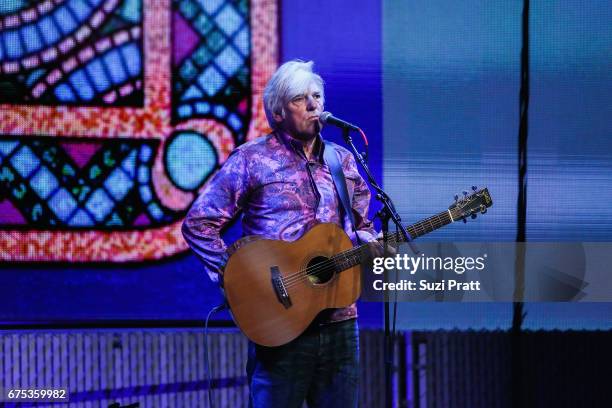 Singer-songwriter Robyn Hitchcock performs at the GRAMMYPro Songwriter's Summit at Museum of Pop Culture on April 30, 2017 in Seattle, Washington.