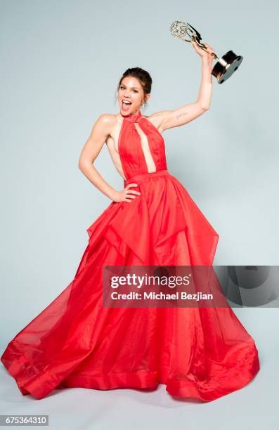 Kate Mansi poses for portraits at The 44th Daytime Emmy Awards - Portraits by The Artists Project Sponsored by Foster Grant on April 30, 2017 in Los...