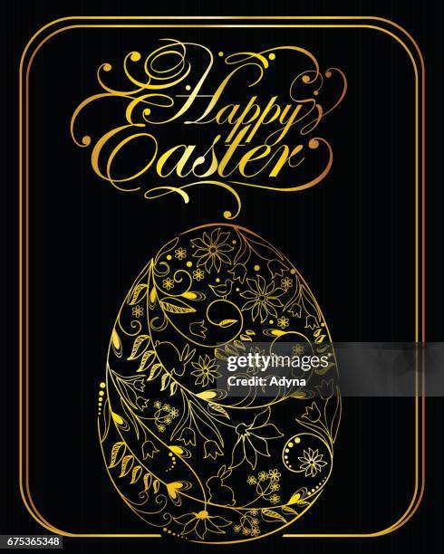 happy easter - traditionally hungarian stock illustrations