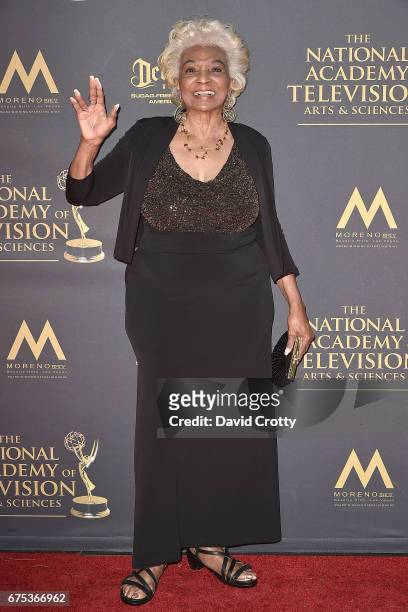 Nichelle Nichols attends the 44th Annual Daytime Emmy Awards - Arrivals at Pasadena Civic Auditorium on April 30, 2017 in Pasadena, California.