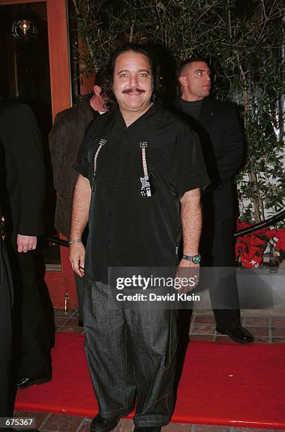 Porn star Ron Jeremy arrives at "My VH1 Music Awards" after party at Ago restaurant December 2, 2001 in West Hollywood, CA.