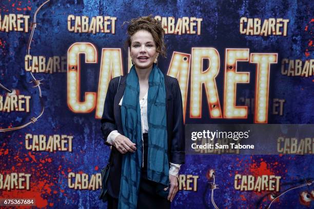 Sigrid Thornton arrives at the opening night of'Cabaret' at The Athenatheum Theatre on May 1, 2017 in Melbourne, Australia.