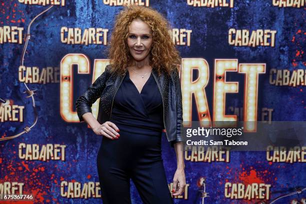 Rhonda Burchmore arrives at the opening night of'Cabaret' at The Athenatheum Theatre on May 1, 2017 in Melbourne, Australia.