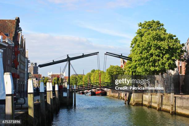 damiatebrug, aka the damiate bridge, dordrecht - dordrecht stock pictures, royalty-free photos & images