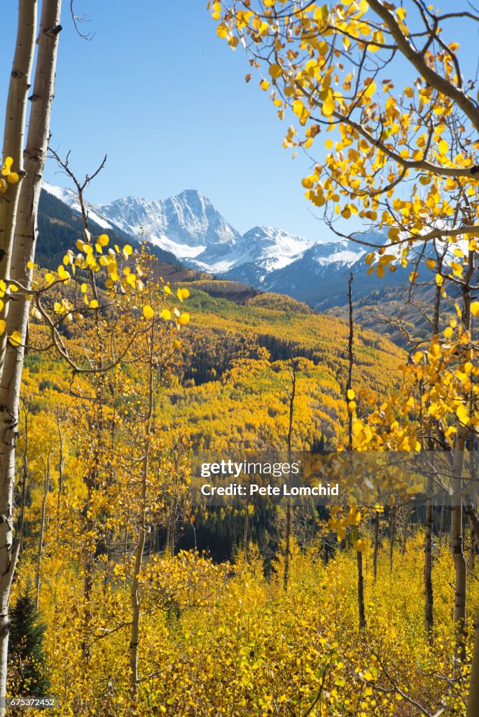 Capital mountain peak autumn colorado