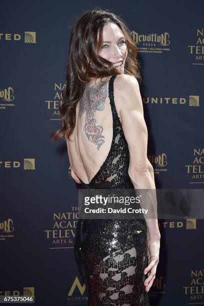 Stacy Haiduk attends the 44th Annual Daytime Emmy Awards - Arrivals at Pasadena Civic Auditorium on April 30, 2017 in Pasadena, California.