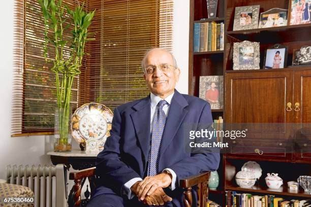 Bhargava, Chairman of Maruti Suzuki India limited, photographed at his residence in Noida.