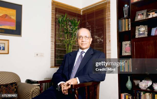 Bhargava, Chairman of Maruti Suzuki India limited, photographed at his residence in Noida.