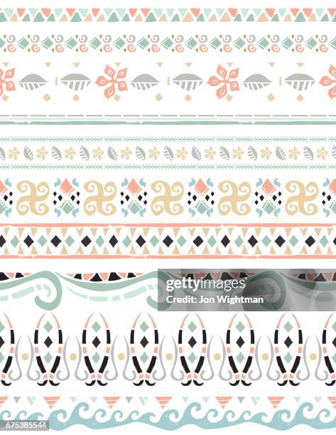 ethnic seamless pattern - aztec stock illustrations