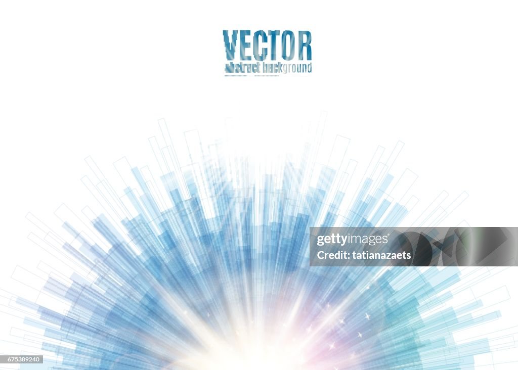 Blue Line Rounded Ends Vector Illustration Of Blue Line Rounded Abstract Background High-Res ...