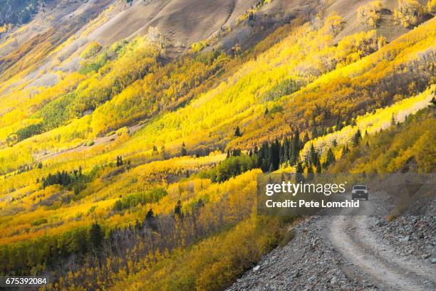 urban road ophir pass, colorado - mountain pass stock pictures, royalty-free photos & images