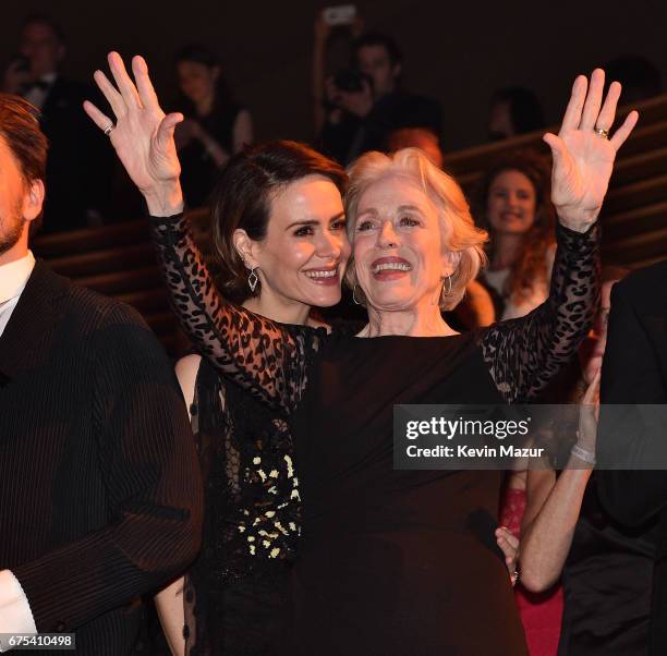 Sarah Paulson and Holland Taylor attend 2017 Time 100 Gala at Jazz at Lincoln Center on April 25, 2017 in New York City.