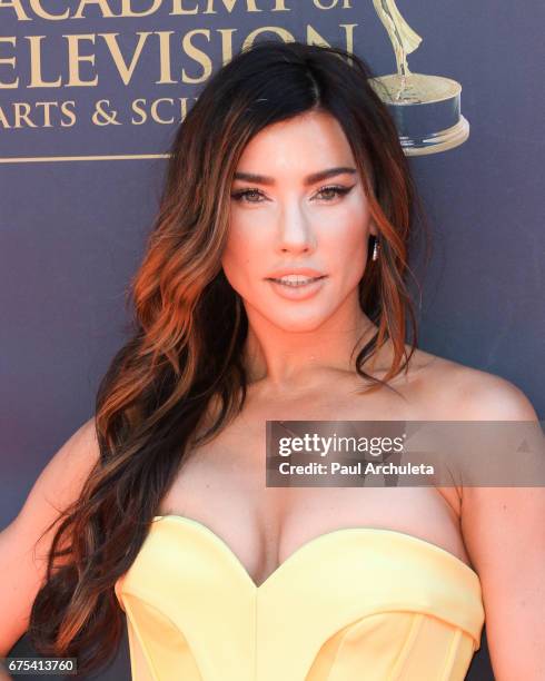 Actress Jacqueline MacInnes Wood attends the 44th annual Daytime Emmy Awards at Pasadena Civic Auditorium on April 30, 2017 in Pasadena, California.