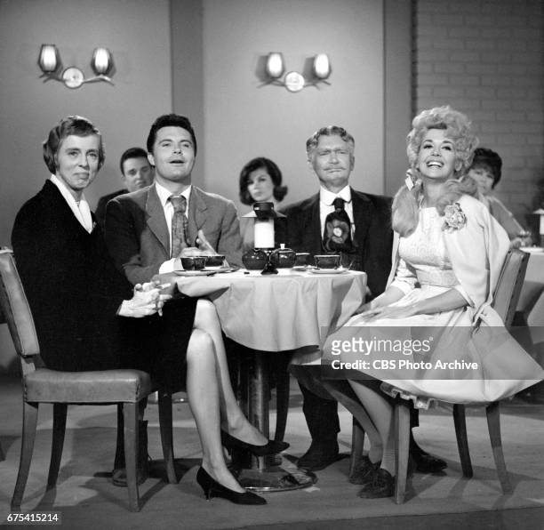 The Beverly Hillbillies The Beverly Hillbillies episode: Flatt, Clampett, and Scruggs. Pictured from left is Nancy Kulp , Max Baer Jr. , Buddy Ebsen...