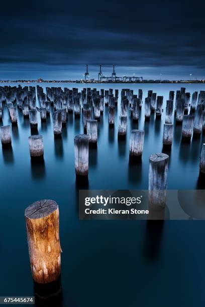 princes pier - port phillip bay stock pictures, royalty-free photos & images