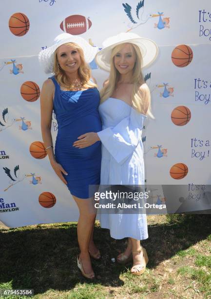 Actress Alana Curry and model Camille Anderson at the Baby Shower For Actress Alana Curry Held at a private location on April 30, 2017 in Palos...