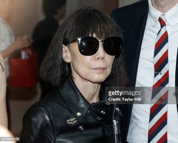 Designer Rei Kawakubo attends the press preview for "Rei Kawakubo/Commes Des Garcons: Art of the In-Between" at the Metropolitan Museum of Art on May...