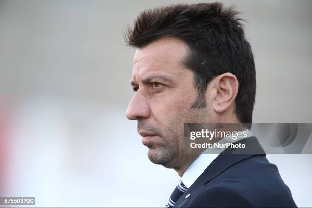 Roberto D'Aversa coach of Parma during Lega Pro round B match between Teramo Calcio 1913 and Parma Calcio at Stadium Gaetano Bonolis on 30 April 2017...