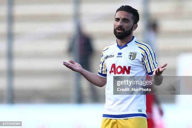 Francesco Corapi of Parma during Lega Pro round B match between Teramo Calcio 1913 and Parma Calcio at Stadium Gaetano Bonolis on 30 April 2017 in...