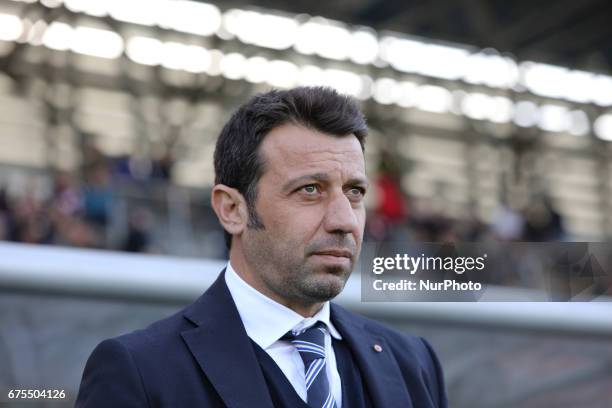 Roberto D'Aversa coach of Parma during Lega Pro round B match between Teramo Calcio 1913 and Parma Calcio at Stadium Gaetano Bonolis on 30 April 2017...