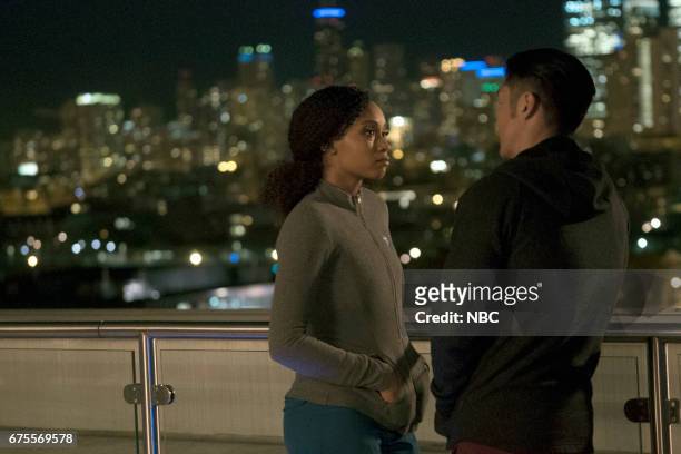 White Butterflies" Episode 222 -- Pictured: Yaya DaCosta as April Sexton, Brian Tee as Ethan Choi --