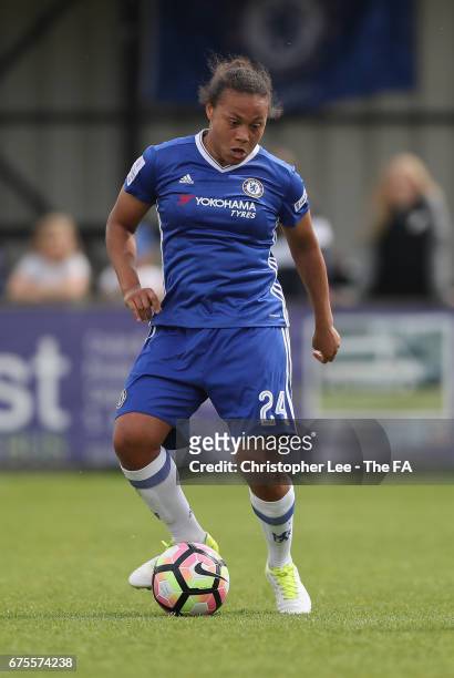 Drew Spence of Chelsea Ladies in action during the FA WSL 1 match between Chelsea Ladies and Yeovil Town Ladies at Wheatsheaf Park on April 30, 2017...