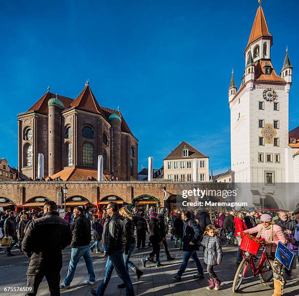 viktualienmarkt (street) - viktualienmarkt stock pictures, royalty-free photos & images