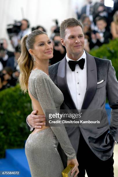 Co-Chairperson Gisele Bundchen and Tom Brady attend the "Rei Kawakubo/Comme des Garcons: Art Of The In-Between" Costume Institute Gala at...