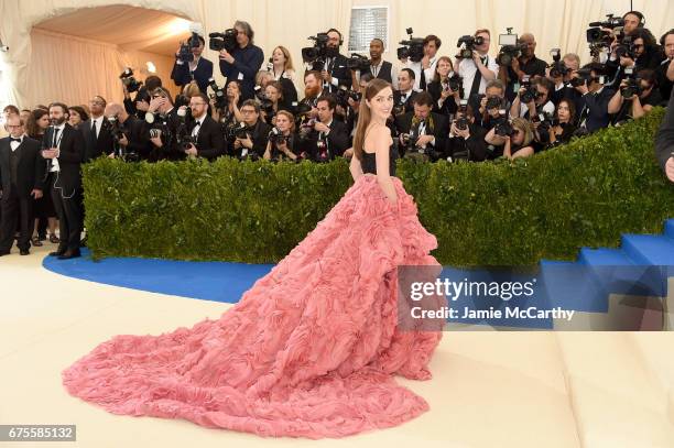 Laura Osnes attends the "Rei Kawakubo/Comme des Garcons: Art Of The In-Between" Costume Institute Gala at Metropolitan Museum of Art on May 1, 2017...