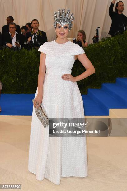 Television personality Carly Steel attends the "Rei Kawakubo/Comme des Garcons: Art Of The In-Between" Costume Institute Gala at Metropolitan Museum...