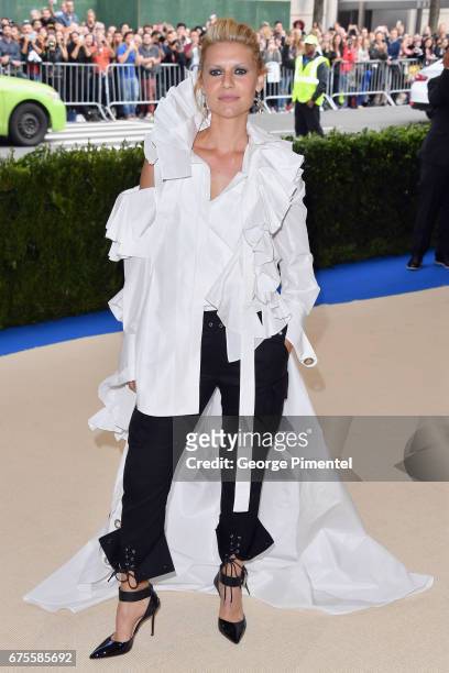 Claire Danes attends the "Rei Kawakubo/Comme des Garcons: Art Of The In-Between" Costume Institute Gala at Metropolitan Museum of Art on May 1, 2017...