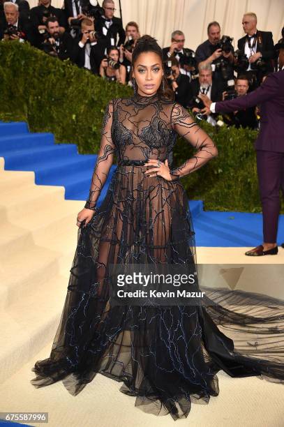 La La Anthony attends the "Rei Kawakubo/Comme des Garcons: Art Of The In-Between" Costume Institute Gala at Metropolitan Museum of Art on May 1, 2017...