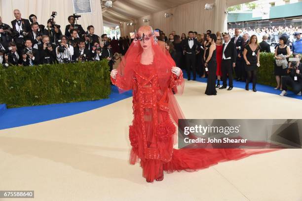 Katy Perry attends the "Rei Kawakubo/Comme des Garcons: Art Of The In-Between" Costume Institute Gala at Metropolitan Museum of Art on May 1, 2017 in...