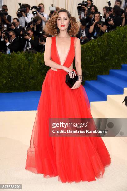 Rose Byrne attends the "Rei Kawakubo/Comme des Garcons: Art Of The In-Between" Costume Institute Gala at Metropolitan Museum of Art on May 1, 2017 in...