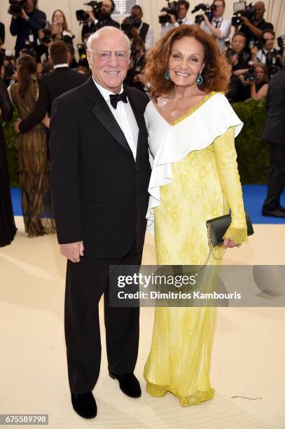 Barry Diller and Diane von Furstenberg attend the "Rei Kawakubo/Comme des Garcons: Art Of The In-Between" Costume Institute Gala at Metropolitan...