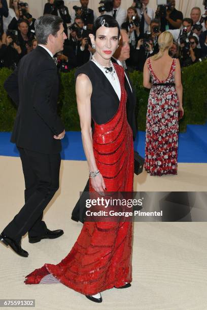 Amy Fine Collins attends the "Rei Kawakubo/Comme des Garcons: Art Of The In-Between" Costume Institute Gala at Metropolitan Museum of Art on May 1,...