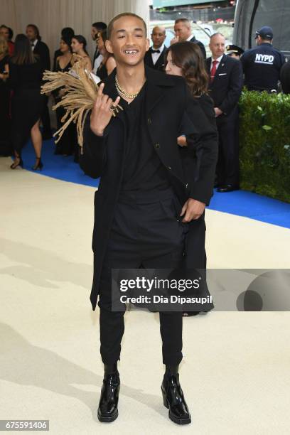 Jaden Smith attends the "Rei Kawakubo/Comme des Garcons: Art Of The In-Between" Costume Institute Gala at Metropolitan Museum of Art on May 1, 2017...