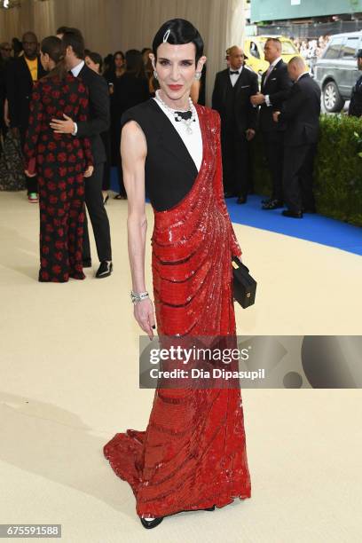 Amy Fine Collins attends the "Rei Kawakubo/Comme des Garcons: Art Of The In-Between" Costume Institute Gala at Metropolitan Museum of Art on May 1,...