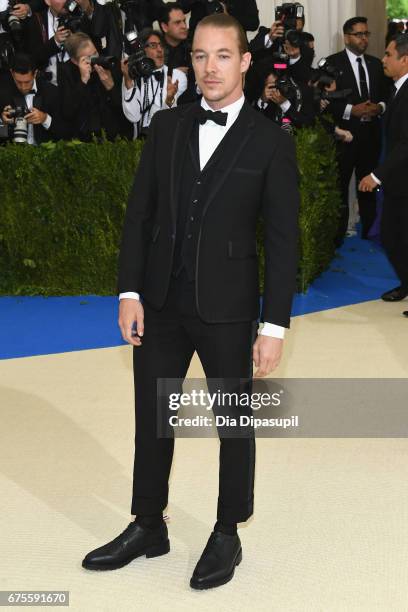 Diplo attends the "Rei Kawakubo/Comme des Garcons: Art Of The In-Between" Costume Institute Gala at Metropolitan Museum of Art on May 1, 2017 in New...