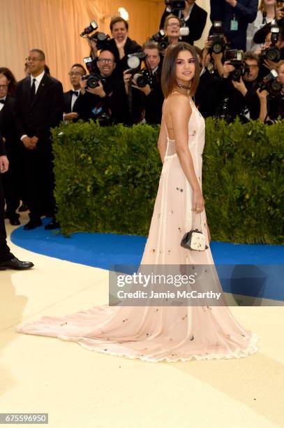 Selena Gomez attends the "Rei Kawakubo/Comme des Garcons: Art Of The In-Between" Costume Institute Gala at Metropolitan Museum of Art on May 1, 2017...