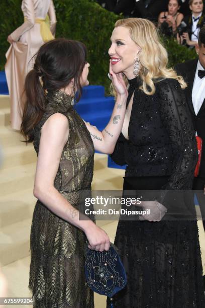 Frances Bean Cobain and Courtney Love attend the "Rei Kawakubo/Comme des Garcons: Art Of The In-Between" Costume Institute Gala at Metropolitan...