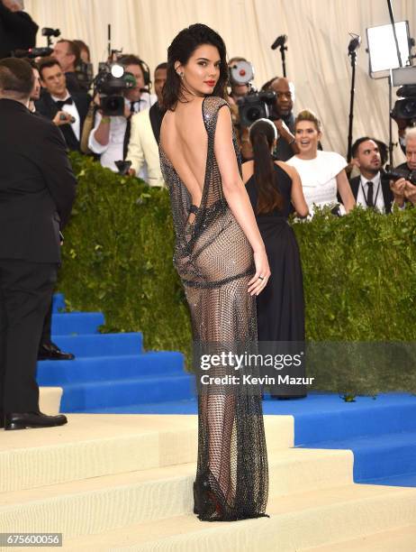 Kendall Jenner attends the "Rei Kawakubo/Comme des Garcons: Art Of The In-Between" Costume Institute Gala at Metropolitan Museum of Art on May 1,...