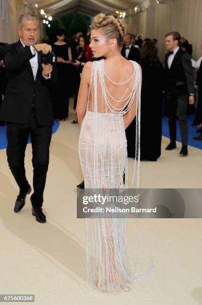 Stella Maxwell attends the "Rei Kawakubo/Comme des Garcons: Art Of The In-Between" Costume Institute Gala at Metropolitan Museum of Art on May 1,...