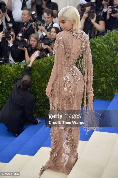 Kylie Jenner attends the "Rei Kawakubo/Comme des Garcons: Art Of The In-Between" Costume Institute Gala at Metropolitan Museum of Art on May 1, 2017...
