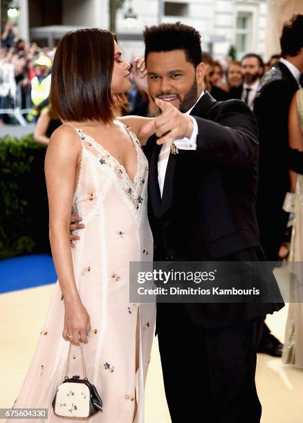 Selena Gomez and The Weeknd attend the "Rei Kawakubo/Comme des Garcons: Art Of The In-Between" Costume Institute Gala at Metropolitan Museum of Art...