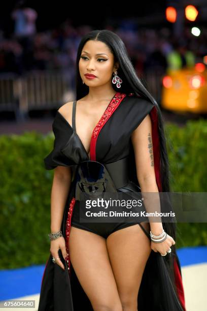 Nicki Minaj attends the "Rei Kawakubo/Comme des Garcons: Art Of The In-Between" Costume Institute Gala at Metropolitan Museum of Art on May 1, 2017...