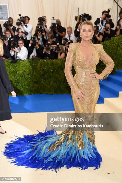 Blake Lively attends the "Rei Kawakubo/Comme des Garcons: Art Of The In-Between" Costume Institute Gala at Metropolitan Museum of Art on May 1, 2017...