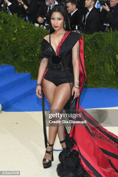 Nicki Minaj attends the "Rei Kawakubo/Comme des Garcons: Art Of The In-Between" Costume Institute Gala at Metropolitan Museum of Art on May 1, 2017...